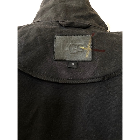 UGG COHEN WAXED COTTON JACKET -OFF BLACK - SIZE M -NWT - Picture 9 of 10